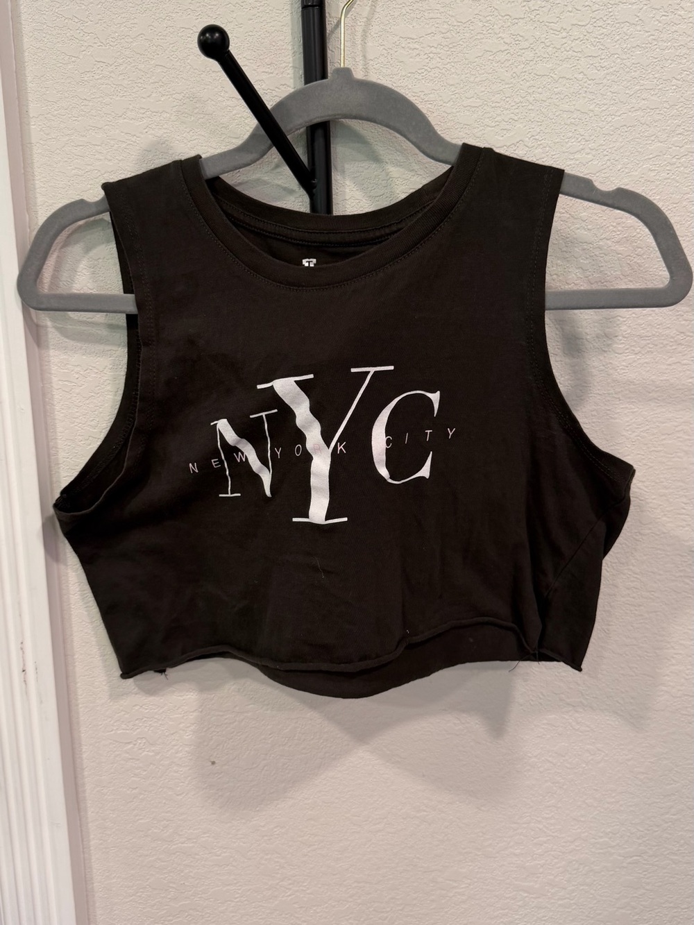 The Limited Black NYC Cropped Tank